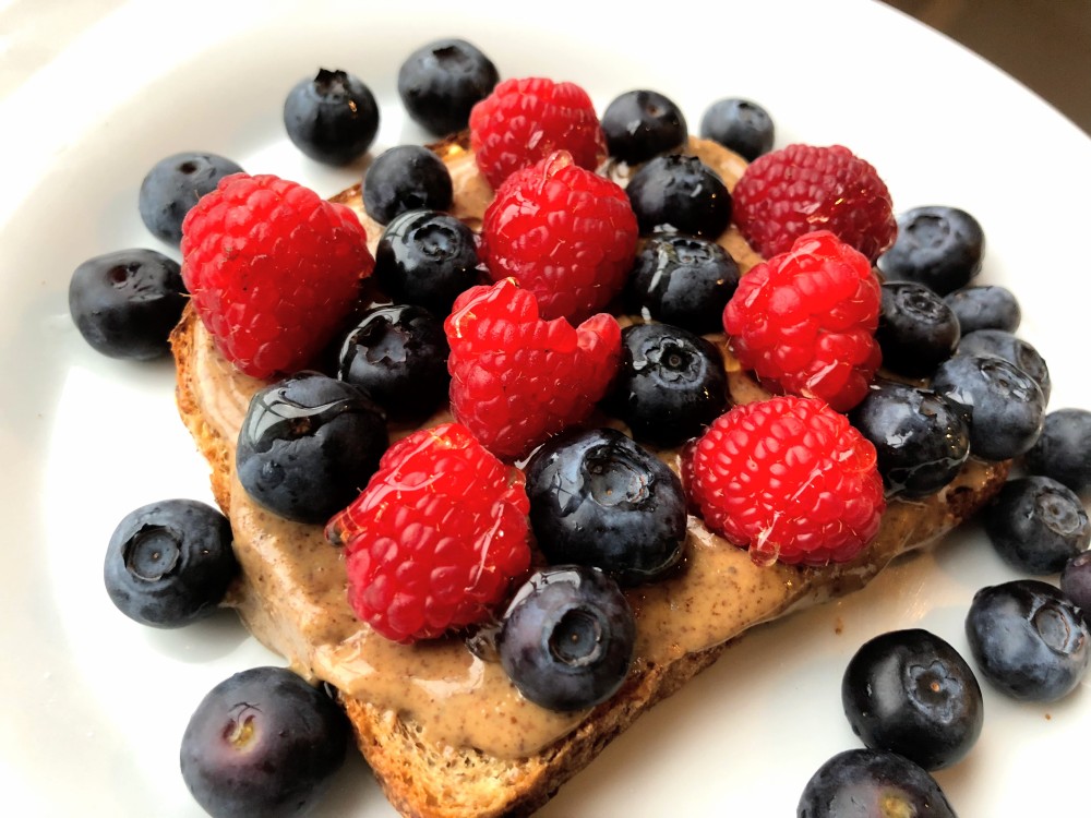 Berry and Almond Butter Toast